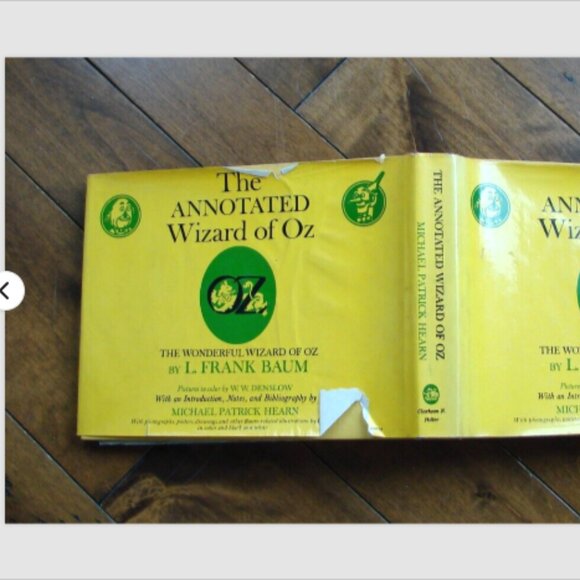 Vintage Wizard of Oz Hardcover Book Frank L Baum The Annotated First Edition DJ - Picture 11 of 16